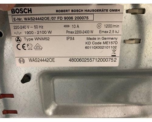 Стиральная машина Bosch WAS24442OE с гарантией